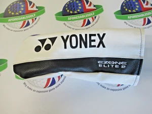 neue Yonex Ezone Elite 2 weiß/schwarz/blau Driver Head Cover - Bild 1 von 2