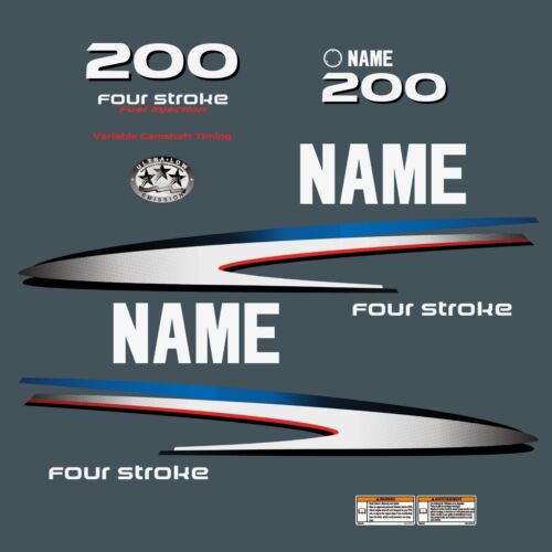 For YAMAHA F 200 four stroke outboard,. Vinyl decal set from BOAT-MOTO / sticker