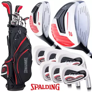 SPALDING TOUR 2 MENS PREMIUM GOLF PACKAGE SET +GOLF STAND CARRY BAG @ 40% OFF !! - Picture 1 of 8