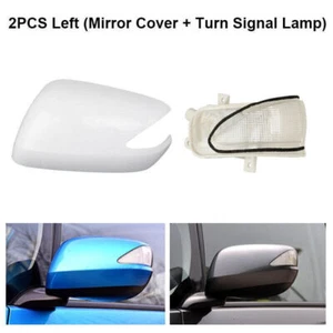 Left LH For Honda Fit Jazz 2008-13 Rearview Mirror Cover with Turn Signal Light. - Picture 1 of 8
