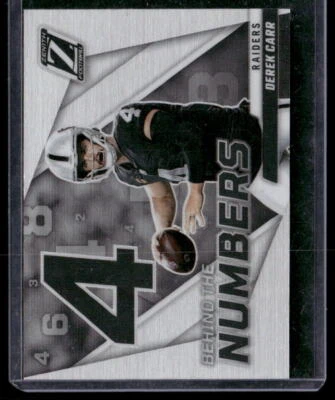2022 Zenith #BN-DC Derek Carr Behind the Numbers - Image 1 of 2