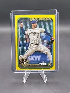 Serie Aggiornamento Topps 2024 Giallo Parallelo Joe Ross #US135 Milwaukee Brewers  - Foto 1 di 2