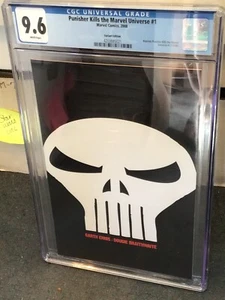 CGC 9.6 PUNISHER KILLS THE MARVEL UNIVERSE #1 2008 BLACK SKULL VARIANT (LOW POP) - Picture 1 of 3