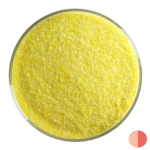 Bullseye Sunflower Yellow Opal Fusible Glass Frit - Fine - 1 Lb. Jar - 90 COE - Picture 1 of 1