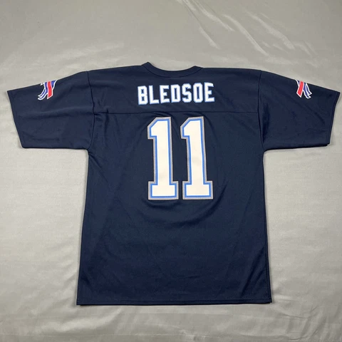 Vintage Buffalo Bills Drew Bledsoe #11  Jersey XL Blue VTG 2000s NFL Unisex Cover