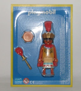 Playmobil Inca Indian King yellow feather crown tambourine Hist. Blister - Box 4 - Picture 1 of 3