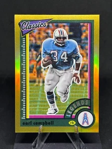 Earl Campbell 2022 Classics Premium Legends #120 Gold Timeless Tributes/60 - Imagen 1 de 2