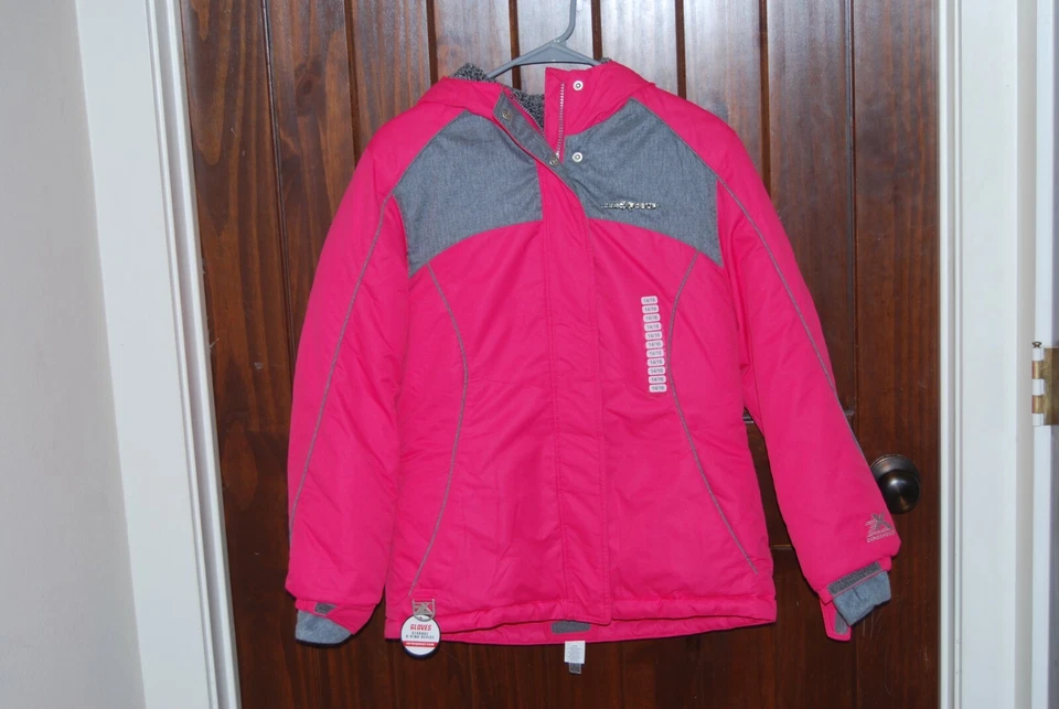 ZeroXposur Girls Hooded Ski Jacket Pink Size Large (14/16) New With Tags - Image 1 of 4