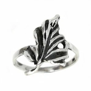 Sterling Silver Organic Leaf Ring - Picture 1 of 1