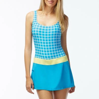 BEACH HOUSE Avery Tennis Boyshort Swimdress Swim Bathing Suit 14 - Image 1 of 4