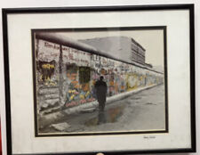 Garry Seidel Man Walking Along The Berlin Wall. December 1989