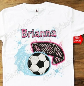 Personalized Name Soccer Ball School Soccer Team  T-Shirt - Picture 1 of 2