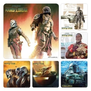 20 Star Wars The Mandalorian Stickers Birthday Party Favors Teacher Supply - Picture 1 of 1