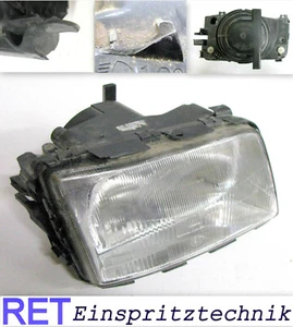 Scheinwerfer rechts HELLA Audi 100 C4 Halter gebrochen original - Picture 1 of 5