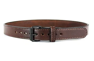 Reinforced Steel Core Leather Holster  Belt- Tactical Black Buckle -Extra Thick - Picture 1 of 7