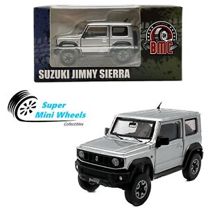 BM Creations 1:64 Suzuki Jimny Sierra Silver with Accessories