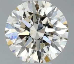 0.30 Ct Natural GIA Certified Diamond Loose Round 4 mm M Faint Brown/ VS1 Grade - Picture 1 of 6