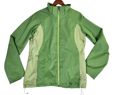 Eddie Bauer Weatheredge Plus Rain Jacket Women's Large Green Hooded - Image 1 of 4
