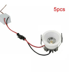 5/10pcs Mini 3W Recessed Downlight Ceiling Wall Cabinet Spot Light with Driver - Picture 1 of 14