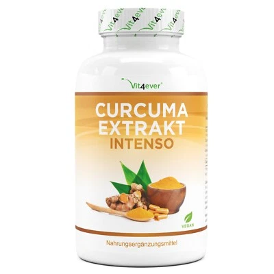 Curcuma Extrakt - 180 Kapseln (V) - Mit 98% Extrakt - Curcuminoide /Tagesportion - Bild 1 von 4