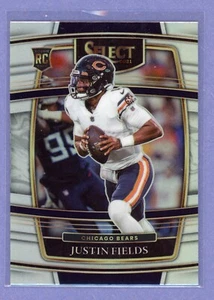 Select Concourse Rookie Silver Prizm Bears Justin Fields Chicago Bears 2021 - Imagen 1 de 2