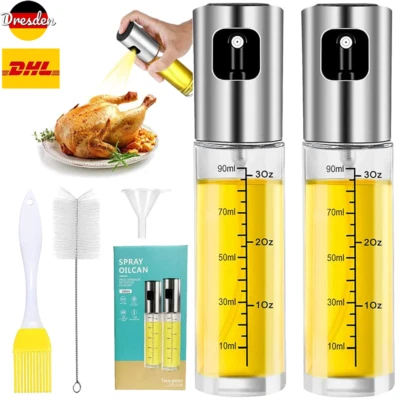 2x Ölsprüher Fr Speiseöl Öl Sprühflasche Ölzerstäuber Oil Sprayer Ölspenderspray - Bild 1 von 4