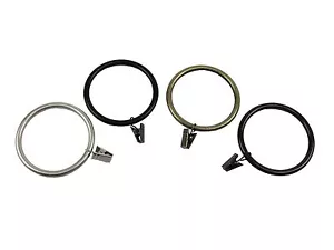 Nuovi 10 anelli per tende resistenti con clip 2-1/2" (4 colori) - Foto 1 di 5