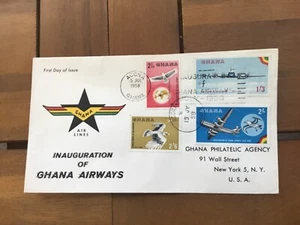ICOLLECTZONE 1953 Ghana Airways Inauguration FF Flight Cover (F300) - Bild 1 von 1