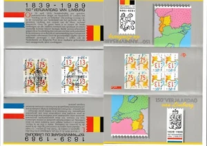 PAYS BAS LIVRET PHILATELIQUE LIMBOURG 2 BLOCS OBLITERES 1989 BON ETAT - Imagen 1 de 1