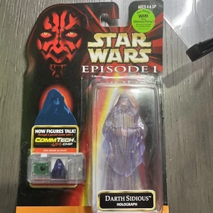 Star Wars Darth Sidious Holograph 1999 Episode 1 HASBRO CommTech MOC - Picture 1 of 2
