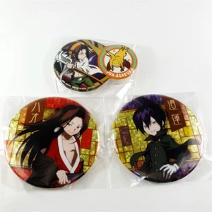 Shaman King Can Badge Set of 3 Yoh Asakura Hao Tao Ren Hologram Sega Limited - Imagen 1 de 3