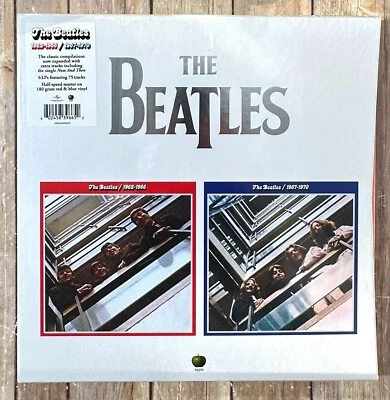 **NEW** THE BEATLES 1962-1966 / 1967-1970 — 6LP RED/BLUE COLORED VINYL BOX SET - Image 1 of 4