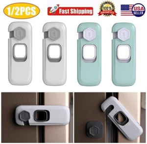 1/2x Fridge Locks with Self Adhesive Refrigerator Lock Fridge for Kids,Toddlers - Picture 1 of 19