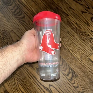 Dunkin Donuts Boston Red Sox 22oz Sports Tumbler , Red Sox Run On Dunkin - Picture 1 of 3
