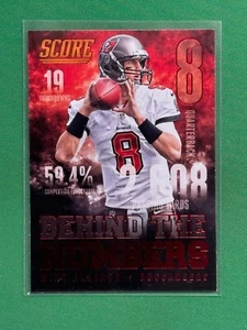 2014 Score Football Mike Glennon #BN18 Behind The Numbers Red - Picture 1 of 2