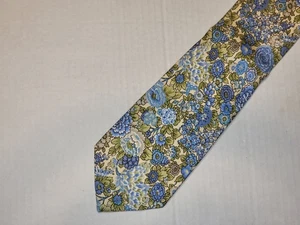 BANANA REPUBLIC [FLORAL] Corbata Hombre 100% Seda Hecha en Seda - Imagen 1 de 3