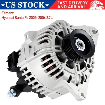 Genuine Alternator 120Amp For 2005-2009 Hyundai Tucson 2.7L 37300-37800 / 11188 Foto 1 de 4