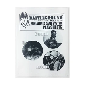 Easy Eight Historical Mini Rules Battleground - Hojas de juego de la Segunda Guerra Mundial en muy buen estado+ - Imagen 1 de 2