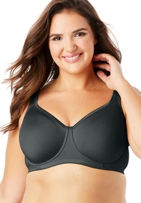 Comfort Choice Women's Plus Size Underwire Microfiber T-Shirt Bra - Image 1 of 4