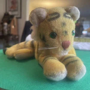 Vintage Lion Cub Steiff Mohair Cub - Green Glass Eyes. No Buttons Or Tags - Picture 1 of 24