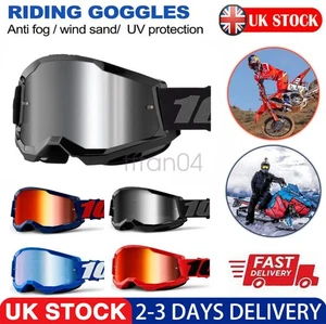 STRATA 2 MOTOCROSS MX GOGGLES enduro bike 100 PERCENT MIRROR / CLEAR - Picture 1 of 7