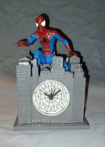 MARVEL 2002 Spiderman Tek Time Alarm clock - Clock and Alarm Tested & Works - Picture 1 of 6