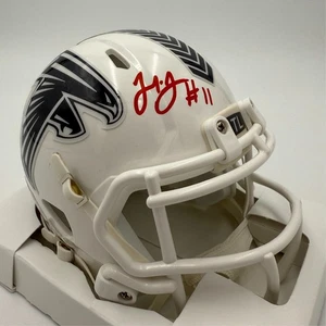 JULIO JONES SIGNED ATLANTA FALCONS 2024 SALUTE TO SERVICE SPEED MINI HELMET--BAS - Picture 1 of 10