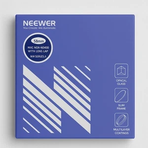neewer 58mm mrc nd2-nd400 camera lens filter with lens cap - Picture 1 of 9