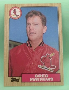 1987 Topps - Greg Mathews #567 (RC) - St. Louis Cardinals - Picture 1 of 2