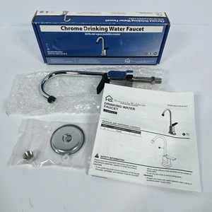 Homewerks Einloch-Niedrigbogen-Trinkwasserhahn, verchromt - Bild 1 von 15