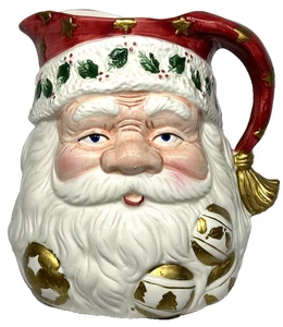Santa Claus Milk or Eggnog Pitcher, World Bazaar Inc, Santa Head, Classics - Picture 1 of 7