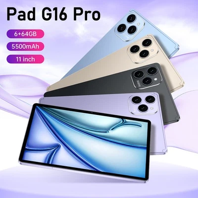 2025 Neu Tablet 11 Zoll Android 13 Pad G16 Pro 6GB+64GB Dual SIM 5G Wifi 5500mAh - Bild 1 von 4