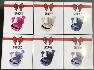 Auriculares inalámbricos Groovz True con estuche de carga y caja de regalo Foto 1 de 3