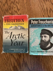 Peter Freuchen's Adventures in the Arctic and Arctic Year hardback w/dust jacket - Bild 1 von 9